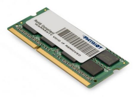 Оперативная память для ноутбука 4Gb (1x4Gb) PC3-10600 1333MHz DDR3 SO-DIMM CL9 Patriot PSD34G13332S