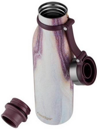 Термос-бутылка Contigo Matterhorn Couture 0.59л. белый/фиолетовый (2104547)
