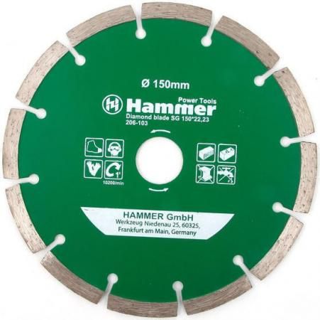 Диск алм. Hammer Flex 206-103 DB SG 150x22мм сегментный