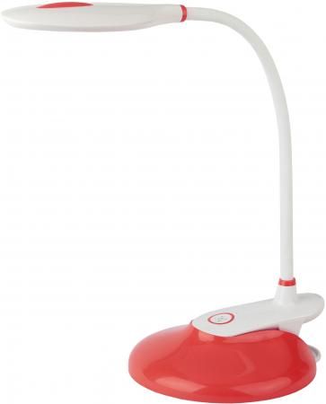 ЭРА Б0028460 Настольный светодиодный светильник NLED-459-9W-R красный {прищепка и основание, плавный диммер яркости, цвет. температура 3000/4500/6500К}