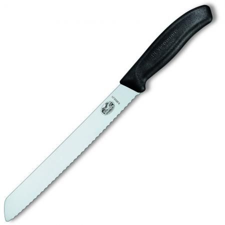 Нож Victorinox Swiss Classic для хлеба черный 6.8633.21B