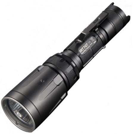 Фонарь ручной Nitecore SRT7GT Kit черный лам.:светодиод. 18650/CR123x1