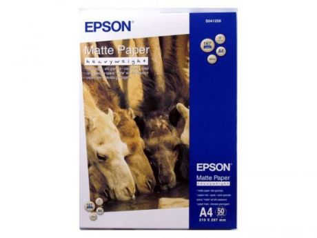 Бумага Epson A4 167 г/кв.м Matte Heavy Weight Photo Quality C13S041256 50л
