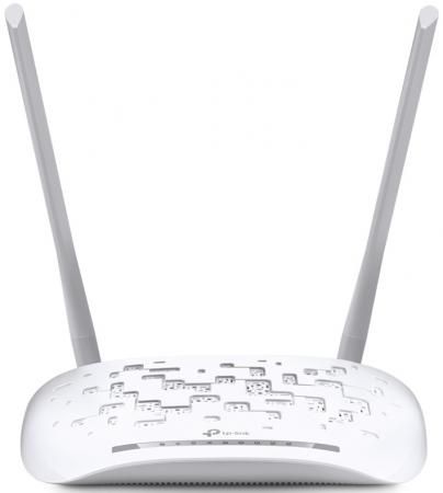 Беспроводной маршрутизатор ADSL TP-LINK TD-W8961N 802.11bgn 300Mbps 2.4 ГГц 4xLAN белый