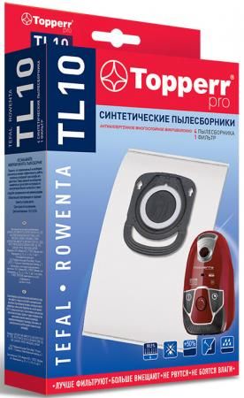 Пылесборники Topperr TL10 сверхпрочные нетканые (4пылесбор.) (1фильт.)