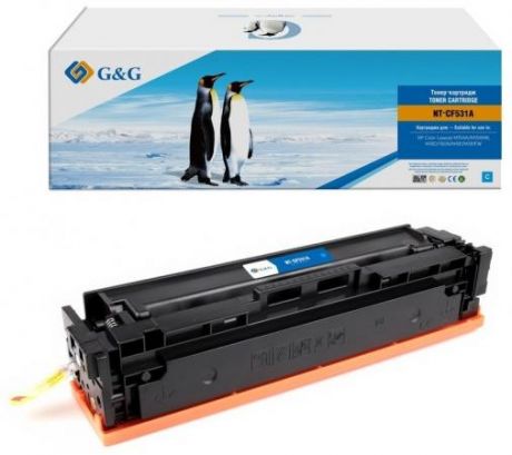 Картридж лазерный G&G NT-CF531A голубой (900стр.) для HP CLJ M154A/M154NW,M180/180N/M181/M181FW