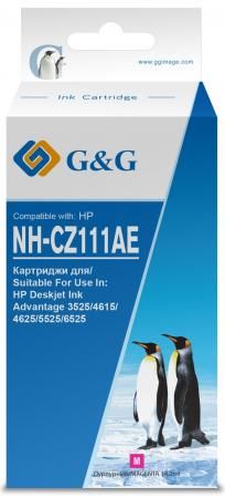 Картридж струйный G&G NH-CZ111AE CZ111AE пурпурный (14.6мл) для HP DJ IA 3525/5525/4525