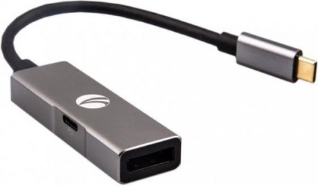 Переходник DisplayPort 0.2м VCOM Telecom CU453 круглый серый
