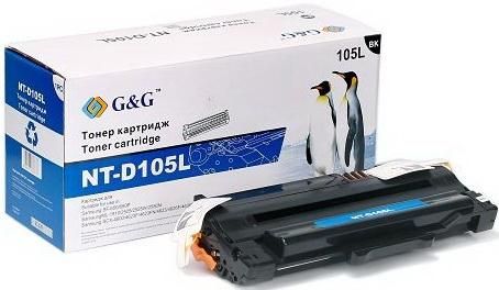 Картридж лазерный G&G NT-D105L черный (2500стр.) для Samsung ML-1910/1915/1916K/2525K/1911;SCX-4600/4605K/4610K/4623K