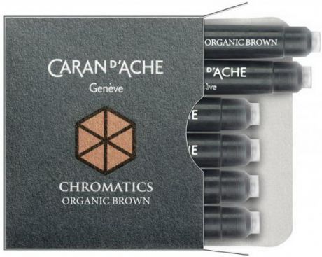 Картридж Caran D’Ache Chromatics Organic Brown 6 шт коричневый