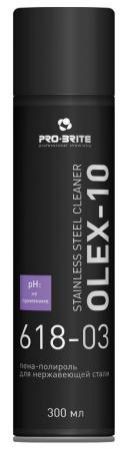 Полироль-пена для нержавеющей стали PRO-BRITE OLEX-10 Stainless Steel Cleaner 300мл