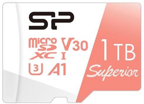 Флеш карта microSD 1TB Silicon Power Superior A1 microSDXC Class 10 UHS-I U3 100/80 Mb/s (SD адаптер)
