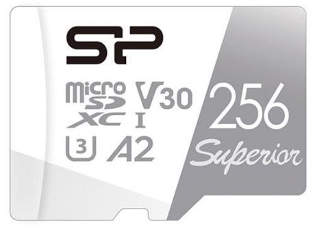 Флеш карта microSD 256GB Silicon Power Superior A2 microSDXC Class 10 UHS-I U3 Colorful 100/80 Mb/s (SD адаптер)