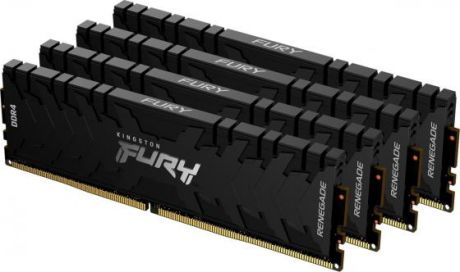 Kingston 64GB 3200MHz DDR4 CL16 DIMM (Kit of 4) 1Gx8 FURY Renegade Black