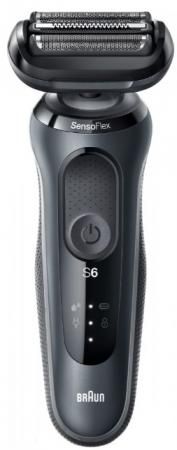 Бритва сетчатая Braun Series 6 60-N4820cs реж.эл.:3 питан.:аккум. черный