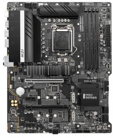 Материнская плата MSI Z590-A PRO Socket 1200 Z590 4xDDR4 2xPCI-E 16x 2xPCI-E 1x 6xSATA III ATX Retail