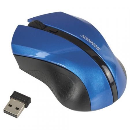 Мышь беспроводная Sonnen WM-250Bl синий USB + радиоканал 512644