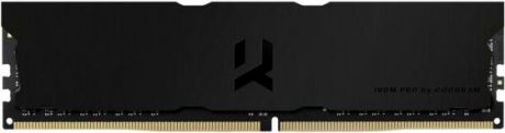 Оперативная память для компьютера 16Gb (1x16Gb) PC4-28800 3600MHz DDR4 DIMM CL18 Goodram IRDM Pro Deep Black IRP-K3600D4V64L18/16G