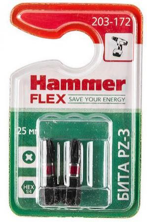 Бита Hammer Flex 203-172 PZ-3 25мм, 2шт.