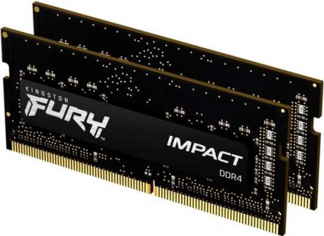 Оперативная память для ноутбука 64Gb (2x32Gb) PC4-23400 2933MHz DDR4 SO-DIMM CL17 Kingston FURY Impact KF429S17IBK2/64