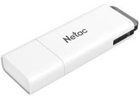 Флеш Диск Netac U185 128Gb <NT03U185N-128G-30WH>, USB3.0, с колпачком, пластиковая белая