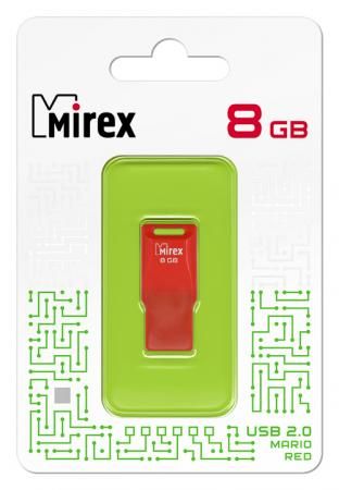 Флеш накопитель 8GB Mirex Mario, USB 2.0, Красный