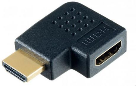 Переходник HDMI AM - HDMI AF угловой горизонтальный Perfeo A7011