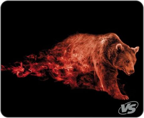 VS Коврик для компьютерной мыши "Flames", "Бурый медведь", (240*320*3 мм), ткань+резиновое основание [VS_A4801]