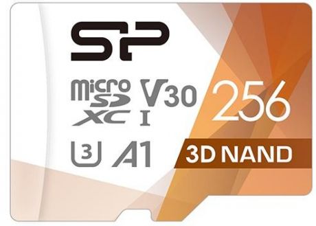 Флеш карта microSD 256GB Silicon Power Superior Pro A1 microSDXC Class 10 UHS-I U3 Colorful 100/80 Mb/s (SD адаптер) SP256GBSTXDU3V20AB