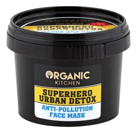 Маска для лица Свежесть и детокс Organic Kitchen Selfie-Mask Superhero Urban Detox 100мл