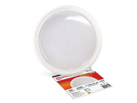 Светильник In Home СПБ-2-Круг 10W 230V 6500K 800Lm 155mm White 4690612033150