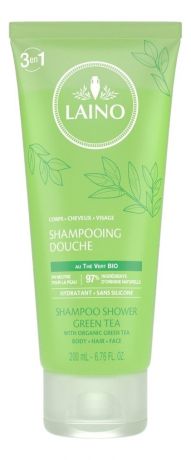 Органический шампунь 3 в 1 для лица, волос и тела Organic Green Tea Shower Shampoo: Шампунь 200мл