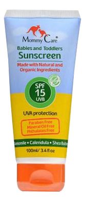 Органический солнцезащитный крем для тела On Baby Sunscreen Protection SPF15 100мл