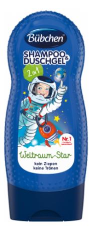Детский шампунь-гель для волос и тела Отважный космонавт Shampoo & Shower 230мл