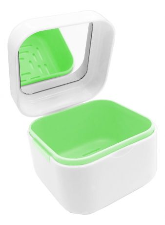 Контейнер для хранения протезов с зеркалом DP2: Зеленый
