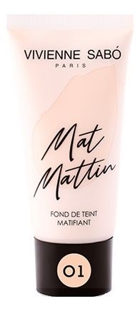 Матирующий тональный крем для лица Fond De Teint Matifiant Mat Mattin 25мл: No 01
