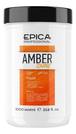 Маска для восстановления и питания волос с облепиховым маслом Amber Shine Organic Mask: Маска 1000мл
