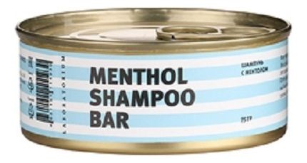 Твердый шампунь для волос Ментоловый Menthol Shampoo Bar 75г