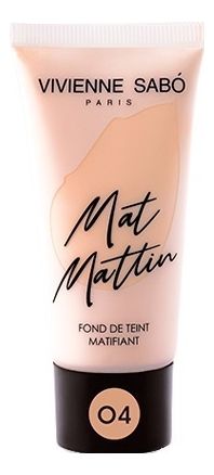 Матирующий тональный крем для лица Fond De Teint Matifiant Mat Mattin 25мл: No 04