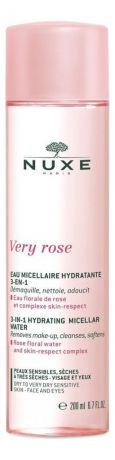 Увлажняющая мицеллярная вода для лица и глаз 3 в 1 Very Rose Eau Micellaire Hydratante: Мицеллярная вода 200мл
