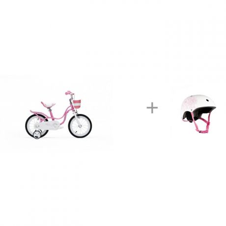 Шлемы и защита Maxiscoo Шлем для девочки Цветы и Велосипед двухколесный Royal Baby Little Swan 12
