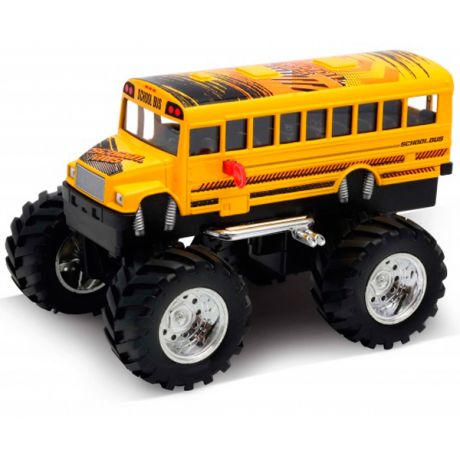 Welly 47006S Велли Модель машины 1:34-39 School Bus Big Wheel Monster