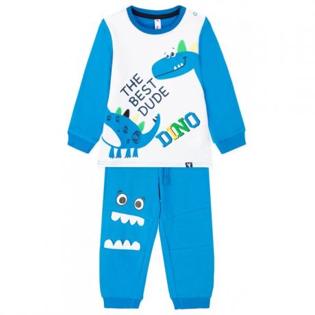 Комплекты детской одежды Playtoday Комплект: фуфайка и брюки Dino space baby boys