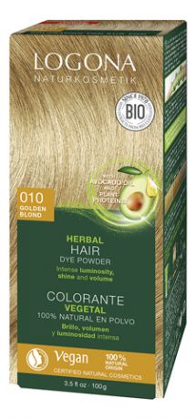 Растительная краска для волос Herbal Hair Colour 010 Gold-Blond 100мл