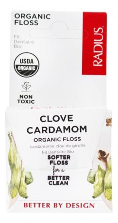 Зубная нить Organic Floss Clove Cardamom 50м (кардамон, гвоздика)
