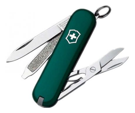 Нож-брелок SD 58мм 7 функций (зеленый)