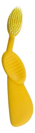 Зубная щетка для правшей с резиновой ручкой Toothbrush Flex Brush Yellow/Yellow SRB-136