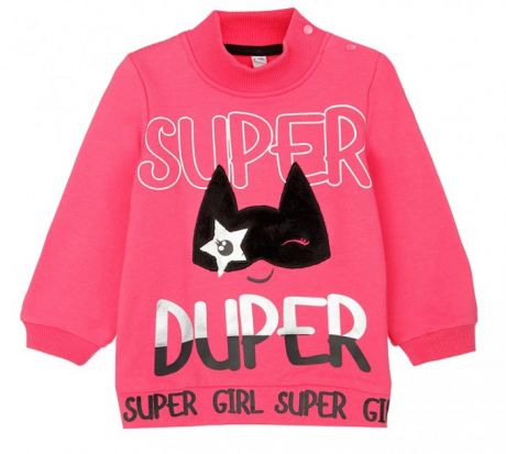Толстовки и свитшоты Playtoday Толстовка для девочек Super Girl baby