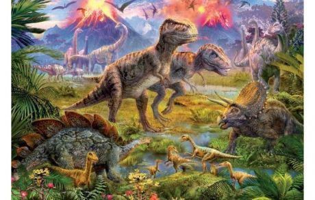 Пазлы Educa Пазл Встреча динозавров 500 элементов