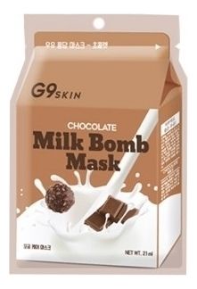 Тканевая маска для лица Chocolate Milk Bomb Mask 21мл (шоколад)